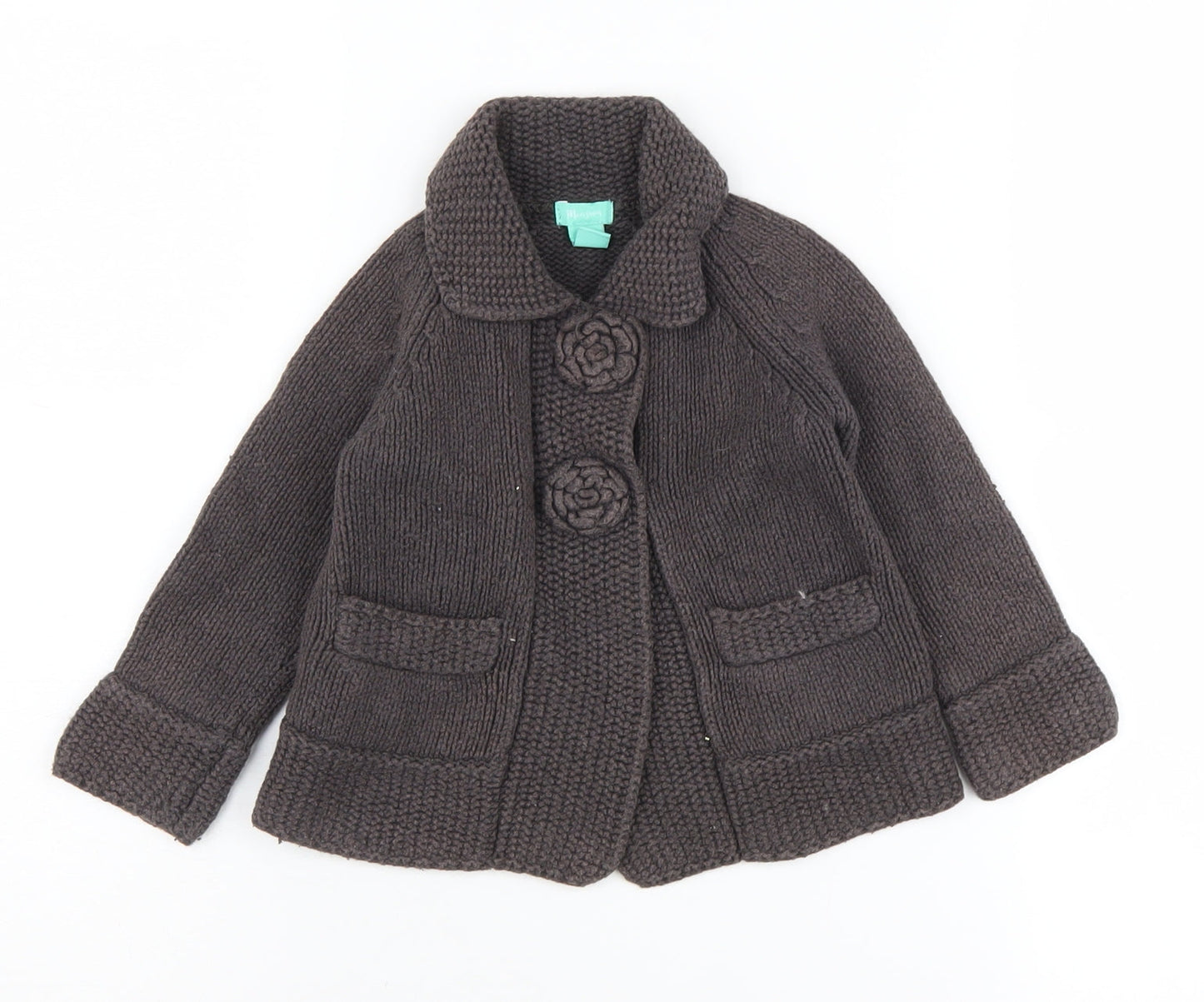 Monsoon Brown Girls' Cardigan 3-4 Years - Warm & Stylish