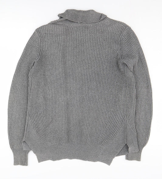 Womens UK Size M Silence + Noise Grey Cardigan Jumper