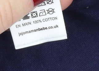 Womens UK Size S JoJo Maman Bébé Blue Basic T-Shirt