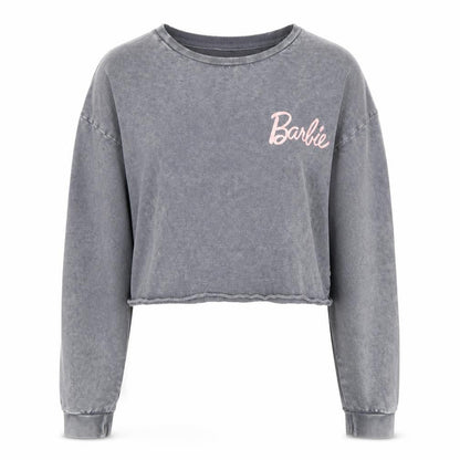 Womens UK Size XS Barbie Grey Pullover Sweatshirt