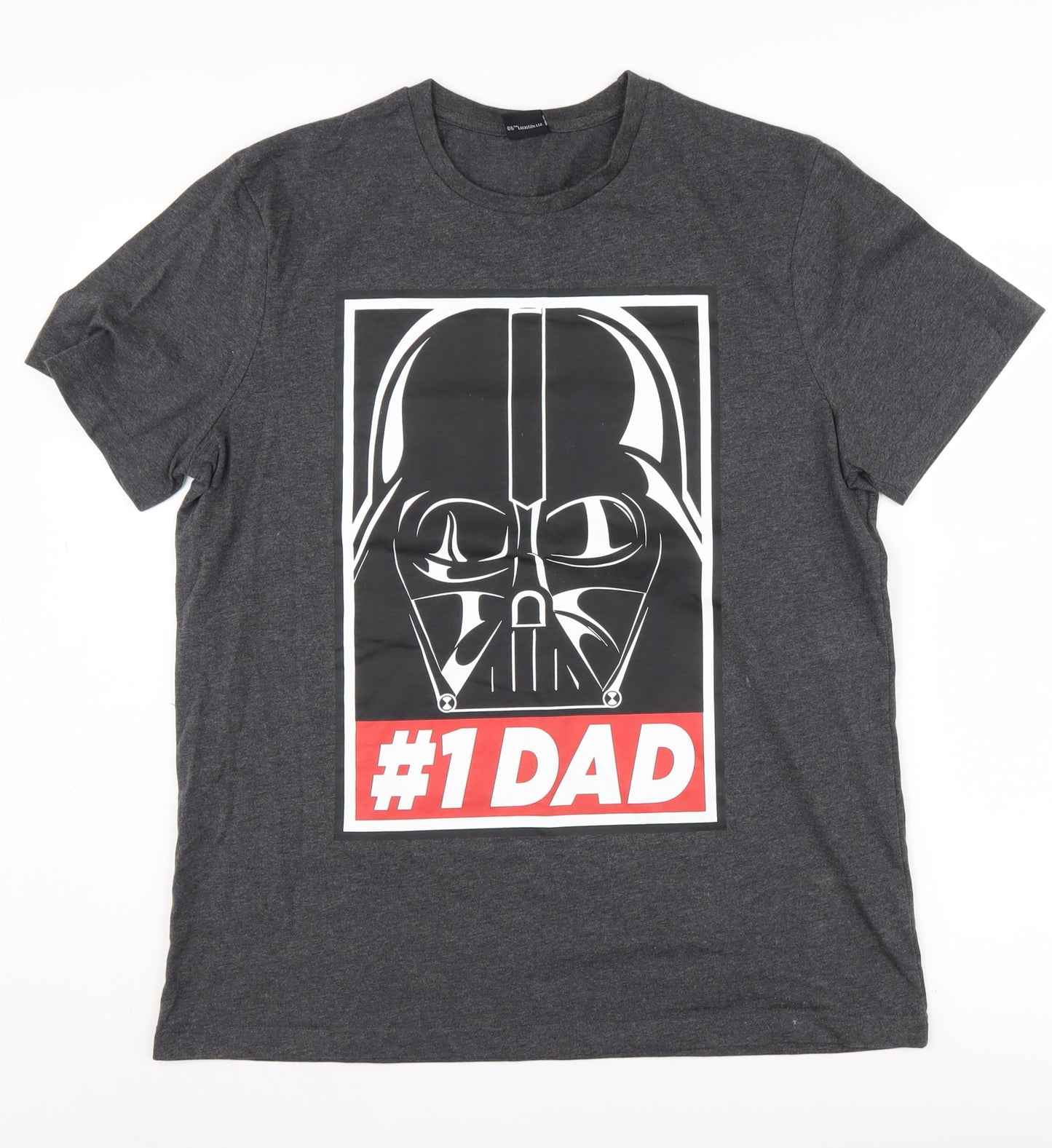 Star Wars Men's Grey Darth Vader T-Shirt M