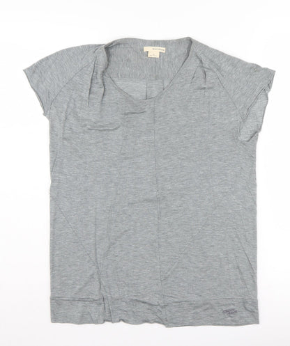 Womens UK Size S DKNY Jeans Grey Jersey T-Shirt