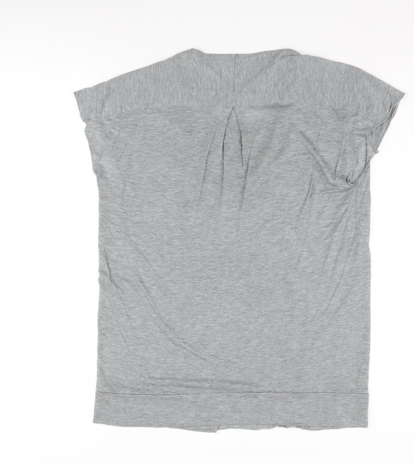 Womens UK Size S DKNY Jeans Grey Jersey T-Shirt