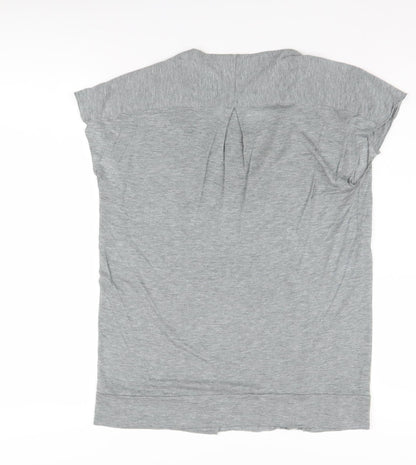 Womens UK Size S DKNY Jeans Grey Jersey T-Shirt