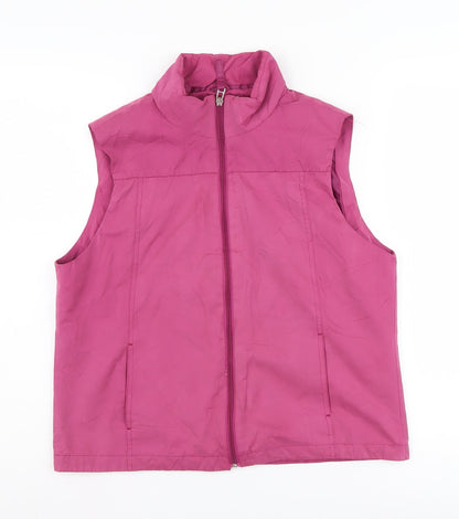 Tayberry Women's Pink Waistcoat, Size S, Casual Sleeveless