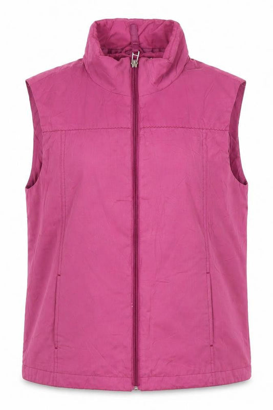 Tayberry Women's Pink Waistcoat, Size S, Casual Sleeveless