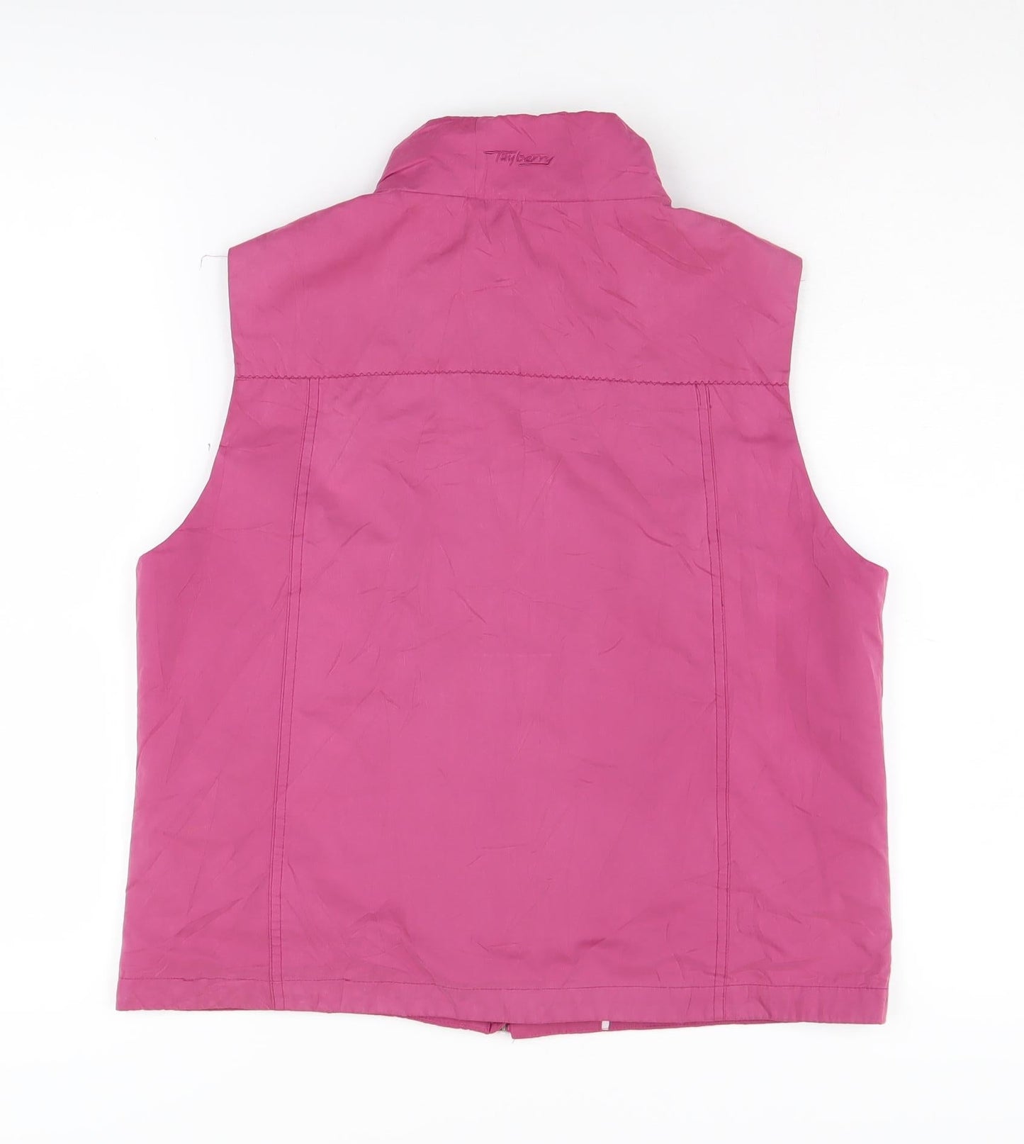 Tayberry Women's Pink Waistcoat, Size S, Casual Sleeveless