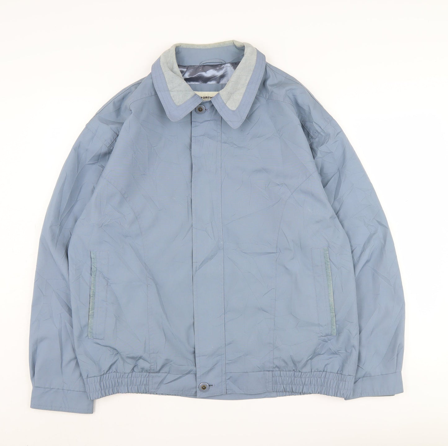 Mens UK Size L Northwood Blue Bomber Jacket