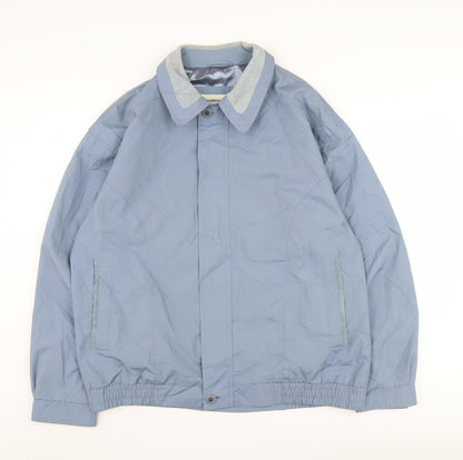 Mens UK Size L Northwood Blue Bomber Jacket