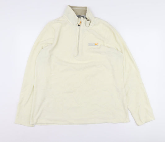 Regatta Women's Ivory Fleece Henley Sweatshirt Size 14
