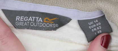 Regatta Women's Ivory Fleece Henley Sweatshirt Size 14