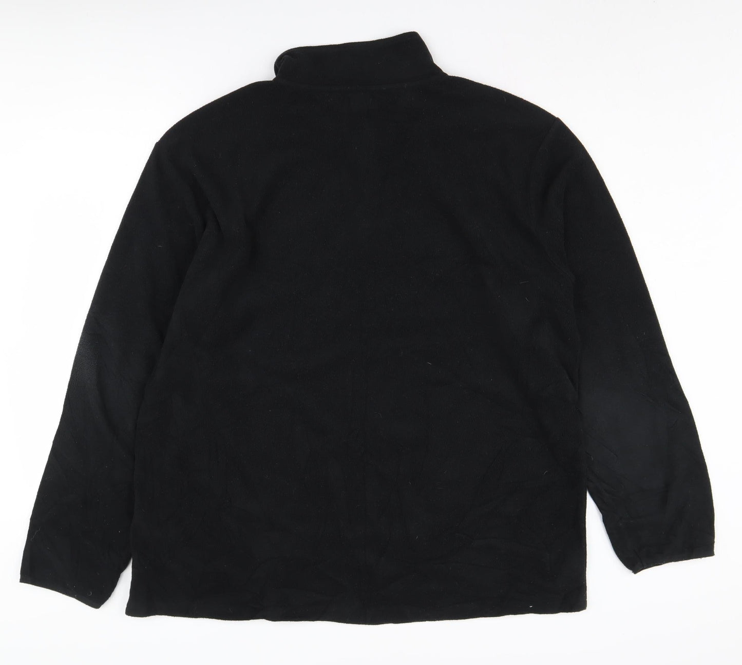 Mens UK Size 2XL Atlasformen Black 1/4 Zip Sweatshirt