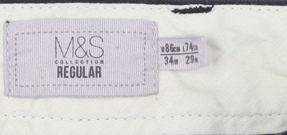 Marks and Spencer Men's Black Dress Pants Size 34