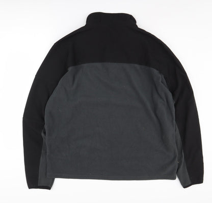 Snowdonia Men's Black XL 1/4 Zip Fleece Sweatshirt