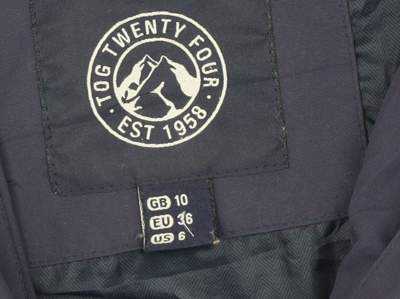 Womens UK Size 10 Tog Twenty Four Blue Parka Coat