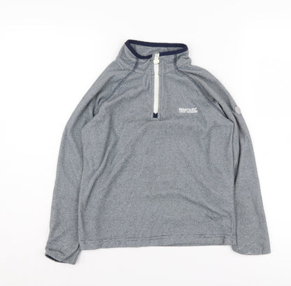 Regatta Boys Grey 1/2 Zip Sweatshirt Size 10 Years