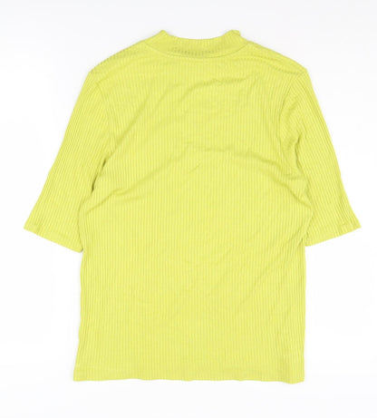 Womens UK Size 16 Marks and Spencer Green Basic T-Shirt