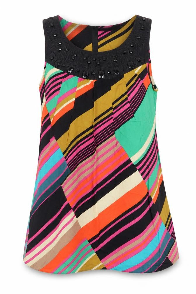 Dorothy Perkins Women's Multicoloured Tank Top