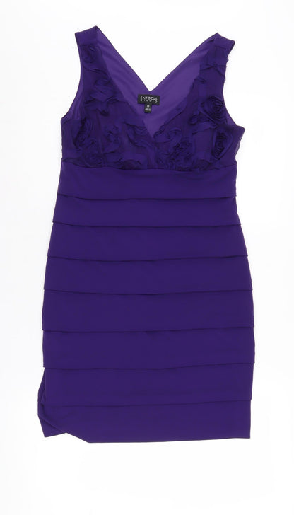 Enfocus Studio Women's Purple Bodycon Dress, Size 12