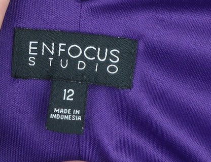 Enfocus Studio Women's Purple Bodycon Dress, Size 12