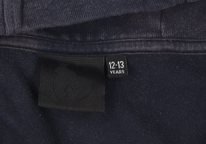 Money Boys Navy Hoodie 12-13 Years Full Zip Cotton Polyester