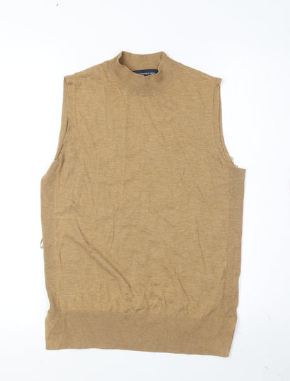 Womens UK Size XS French Connection Beige Vest Jumper