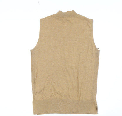Womens UK Size XS French Connection Beige Vest Jumper