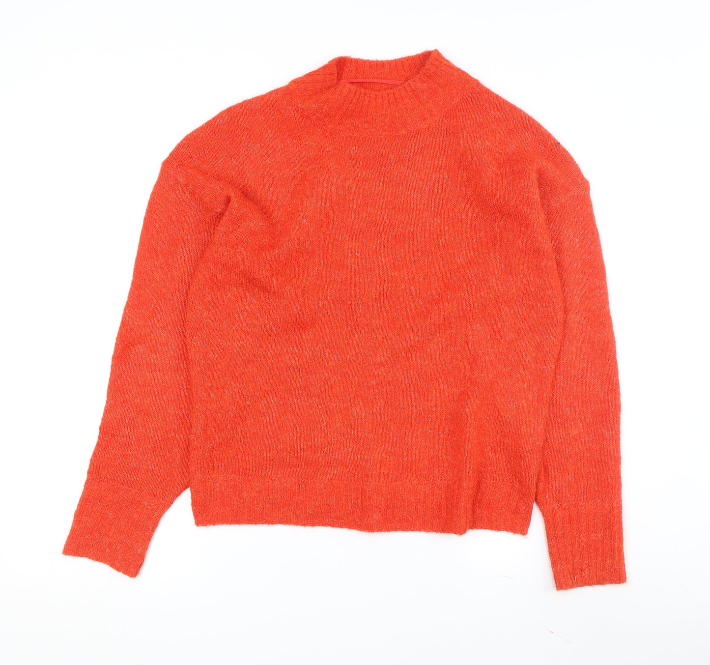 Womens UK Size S ICHI Orange Pullover Jumper