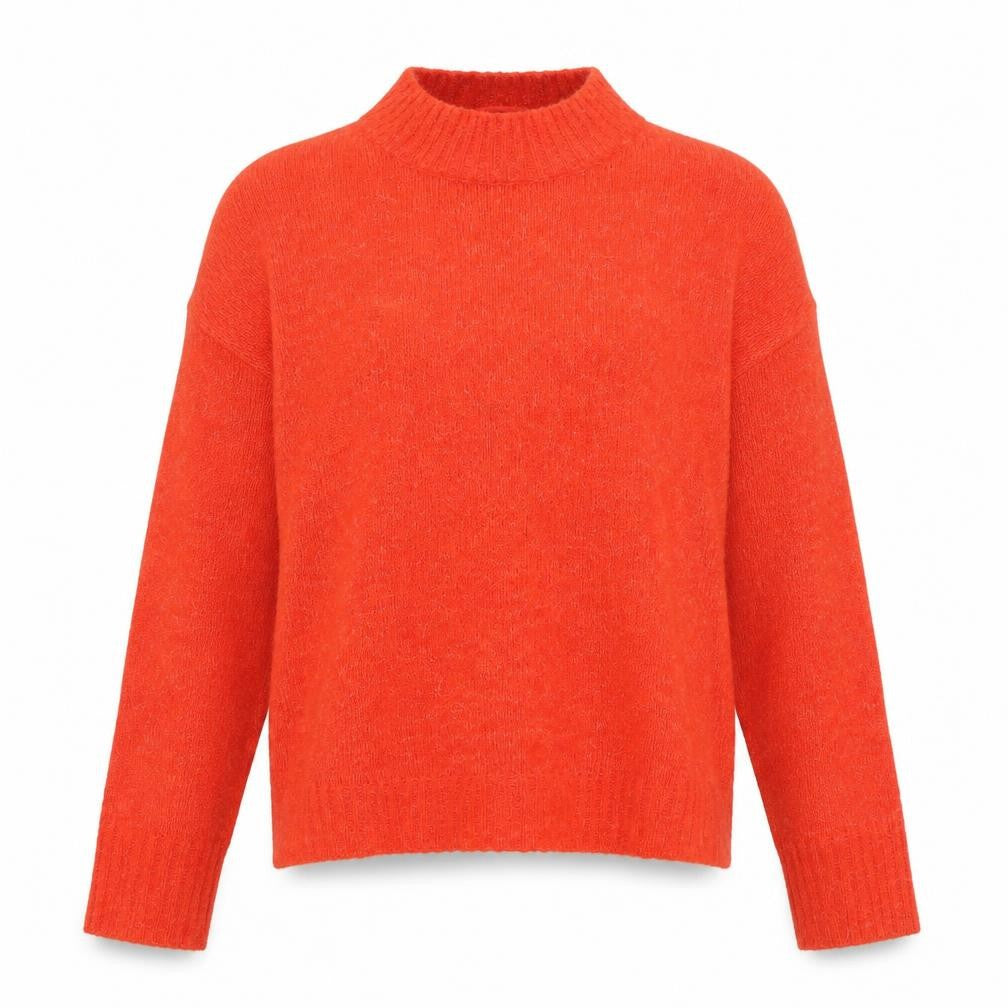 Womens UK Size S ICHI Orange Pullover Jumper