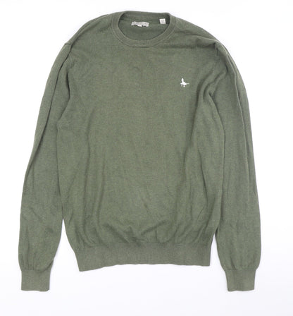 Jack Wills Men's Green Pullover Jumper, M