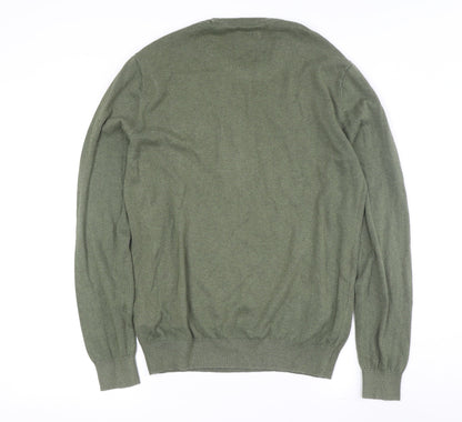 Jack Wills Men's Green Pullover Jumper, M