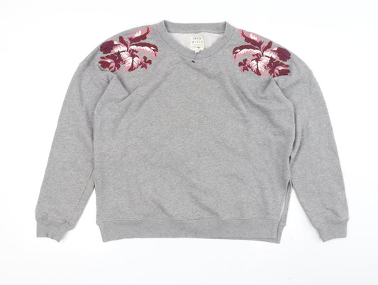 Womens UK Size 10 Jack Wills Grey Pullover Sweatshirt