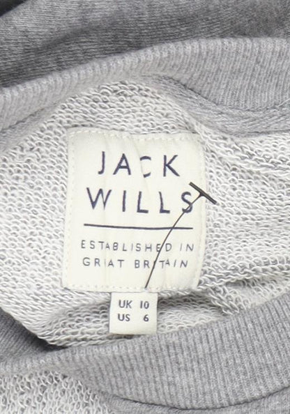 Womens UK Size 10 Jack Wills Grey Pullover Sweatshirt
