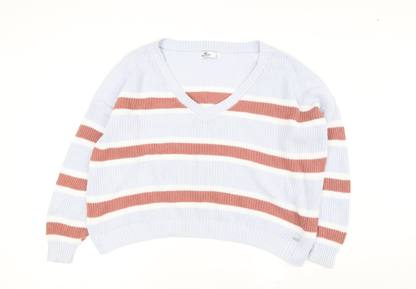 Womens UK Size L Hollister Multicoloured Pullover Jumper