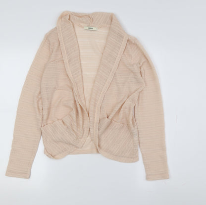 Womens UK Size S Oasis Beige Cardigan Jumper