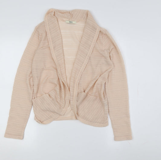 Womens UK Size S Oasis Beige Cardigan Jumper