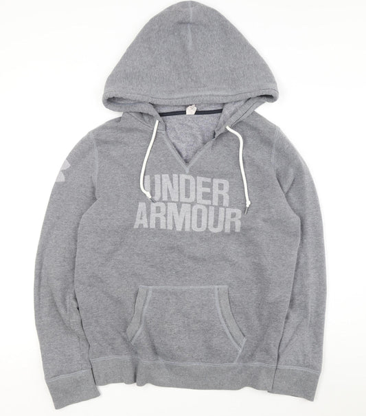 Under Armour Men's Grey M Pullover Hoodie with Logo