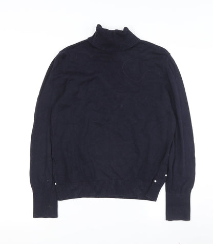Womens UK Size 12 Peter Hahn Blue Jumper Jumper