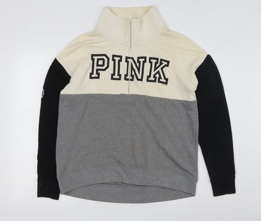 Additional front view of Victoria's Secret PINK Women's Grey S Basic Jacket