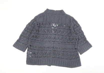 Womens UK Size 14 Marks and Spencer Grey Cardigan Jumper
