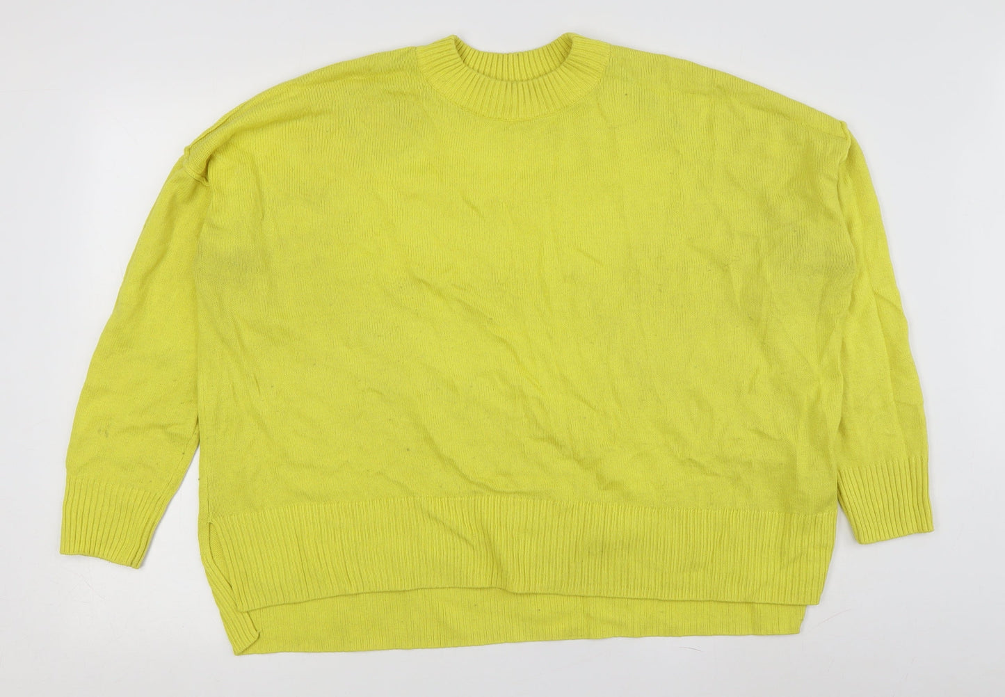 Womens UK Size M H&M Yellow Pullover Jumper