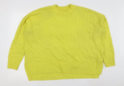 Womens UK Size M H&M Yellow Pullover Jumper