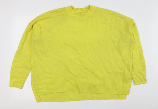 Womens UK Size M H&M Yellow Pullover Jumper