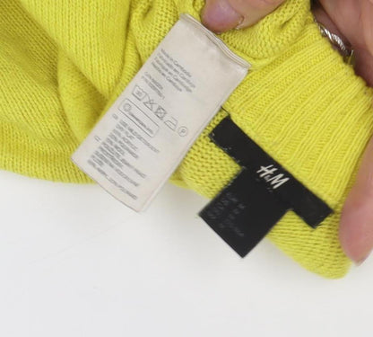 Womens UK Size M H&M Yellow Pullover Jumper
