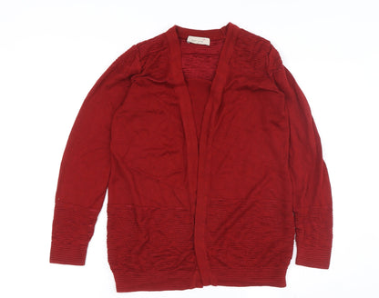 Womens UK Size 10 Marks and Spencer Red Cardigan Jumper