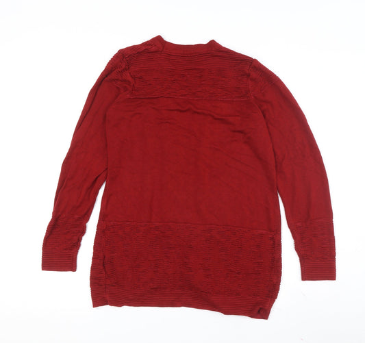 Womens UK Size 10 Marks and Spencer Red Cardigan Jumper