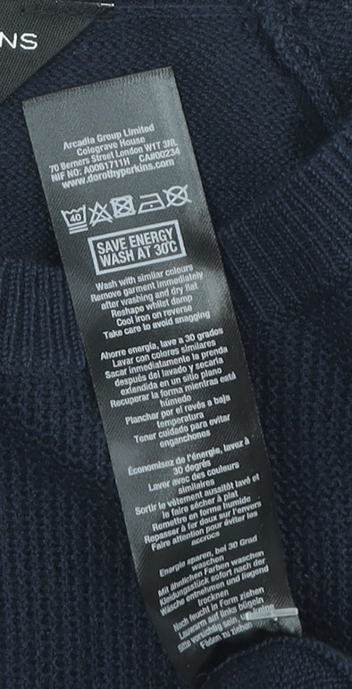 Womens UK Size 12 Dorothy Perkins Blue Jumper Jumper
