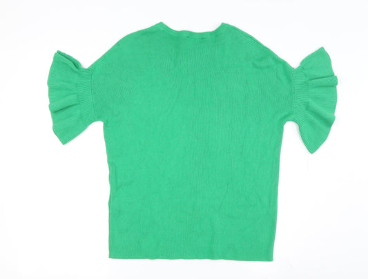 Warehouse Women's Green Pullover Jumper S