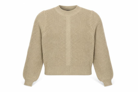 Womens UK Size 2 Topshop Beige Pullover Jumper
