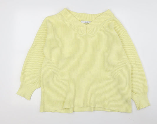 Womens UK Size M NEXT Yellow Pullover Jumper